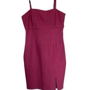 Forever 21 Pinstripe Stretch Mini Dress NWT